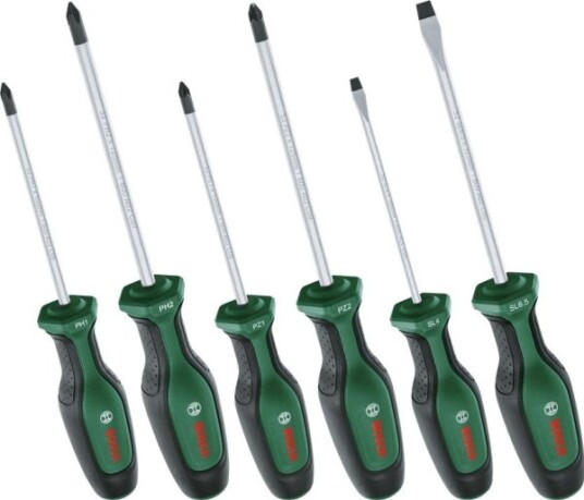 Bosch Ergonomisk Skrutrekkersett 6 Deler for Håndverktøy