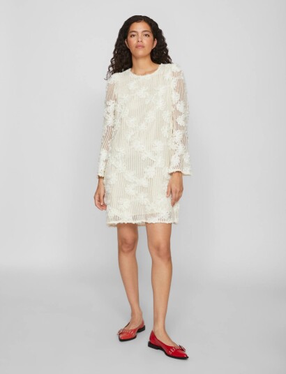 Vila Vilaras L/S Dress Cream 38