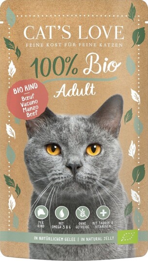 Cat'S Love Våtfôr Økologisk Øko Okse 12 X 100 G Cat'S Love Våtfôr Økologisk Øko Okse 12 X 100 G