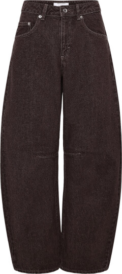 Topshop Tsbarrel Hr Denim Jeans Brown Noos Brown 30 x 30