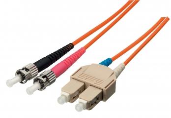 EQUIP LWL Patchkabel ST->SC  5.00m Singlemode Duplex OS2 yel