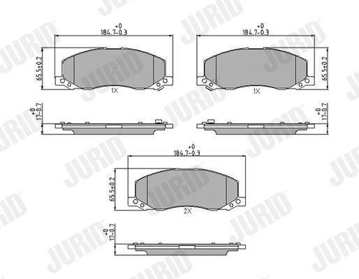 Bremseklosser JURID 573326J Bremseklosser JURID 573326J