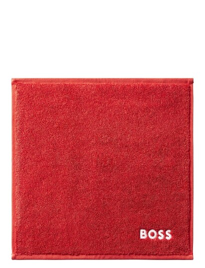 Hugo Boss Plain Wash Towel Red Home REDN 30X30CM