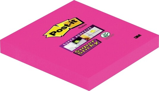 3M Selvklebende Notatbok 76X76 654 6Ss Pnk 3M 70005251478