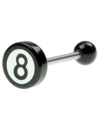 Body Art Eight Ball Tungepiercing