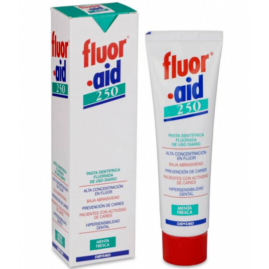 FLUOR AID 250 Dentaid Tannkrem Extra Fluor 100 ml FLUOR AID 250 Dentaid Tannkrem Extra Fluor 100 ml