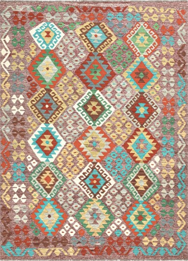 Orientalsk Teppe Vegi Kelim Hand Woven 174 x 241 cm Størrelse: 174 x 241 cm
