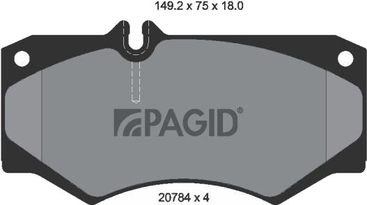 PAGID T0311N Bremseklosser PAGID T0311N Bremseklosser