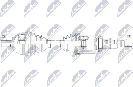 Nty Drivaksel NTY NPW FR 177 Nty Drivaksel NTY NPW FR 177