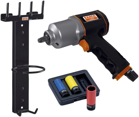 Bahco Muttertrekker Pneumatisk Slagtrekker 1/2" m/3 Topper Mv. BP815K2