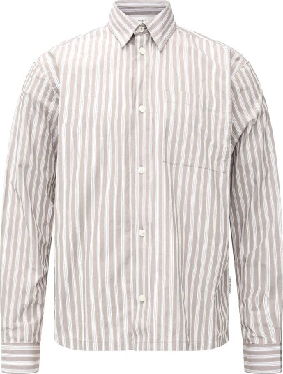 Casual Friday Cfberry Dobby Striped Shirt FALLEN ROCK STRIPE M