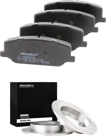 Bremseskiver og -klosser RIDEX 3405B2729