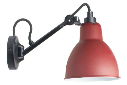 Lampe Gras N104 Vegglampe Sort/ Rød – DCWéditions Lampe Gras N104 Vegglampe Sort/ Rød – DCWéditions