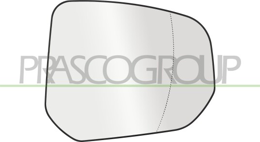 Speilglass ytterspeil PRASCO FD9387503