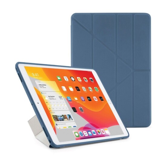 Pipetto iPad 10.2 "(2021 / 2020 / 2019) Deksel - Pipetto Origami-Deksel - Blå Pipetto iPad 10.2 "(2021 / 2020 / 2019) Deksel - Pipetto Origami-Deksel - Blå