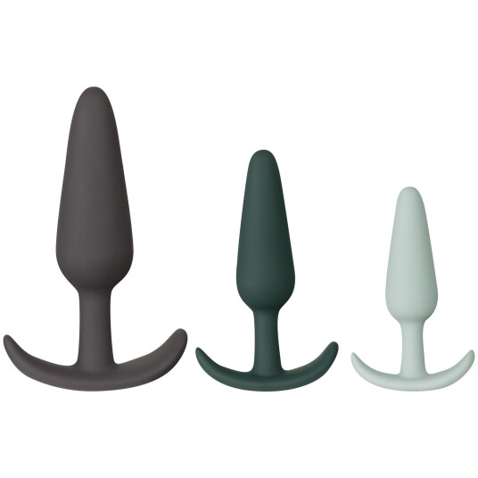 Amaysin Triple Butt Plug Sett - Forskjellige farger Amaysin Triple Butt Plug Sett - Forskjellige farger