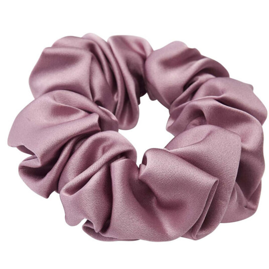 Lenoites Mulberry Silk Scrunchie, Purple Lenoites Mulberry Silk Scrunchie, Purple