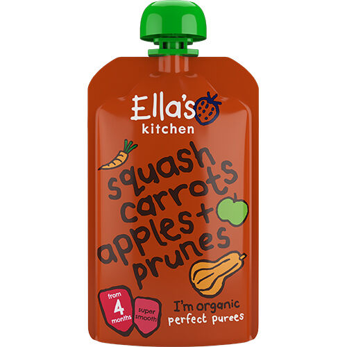 Ellas Kitchen Babymos Squash, Gulrot, Eple og Svisker 120gram