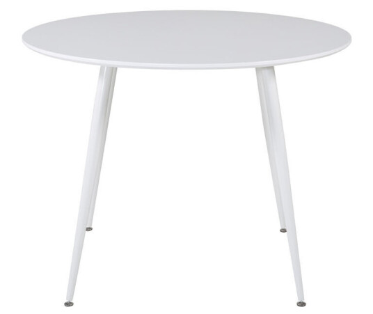 Plaza spisebord Ø100cm hvit .