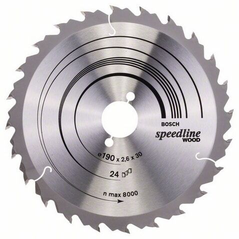 Bosch Speedline Wood - Sirkelformet Sagblad - For Tre - 235 Mm - 24 Tenner