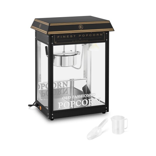 Royal Catering Popcornmaskin - sort og gull 10011100 Royal Catering Popcornmaskin - sort og gull 10011100