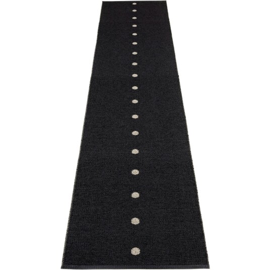Pappelina Peg Gulvteppe 70x450 cm Sort/Lin Pappelina Peg Gulvteppe 70x450 cm Sort/Lin