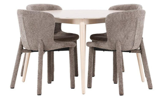 Spisegruppe Venture Home Flora Ø120 cm med 4st Astoria Spisestoler