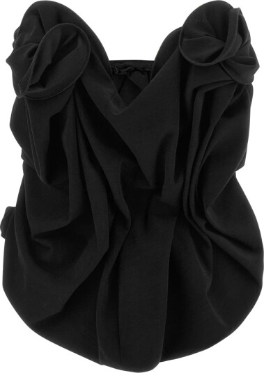 Magda Butrym Dame Topper Svart 2XS,