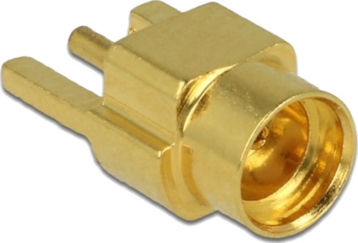 Delock 65847, Mmcx, Gull, 0 - 6000 Mhz, 50 O, Messing, Messing