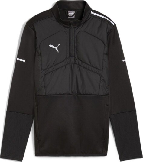 PUMA Treningsskjorte individualWINTERIZED 1/4 glidelås Svart Barn størrelse 128 cm