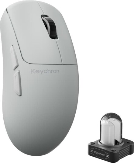 Keychron G6 HE 8K Trådløs Gamingmus Hvit