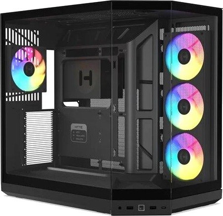 HYTE Y50 ARGB Pitch Black Kabinett Miditower Svart CS-HYTE-Y50RGB-BB