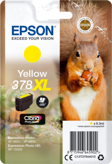 Epson T378 XL Bläckpatron - Gul Epson T378 XL Bläckpatron - Gul