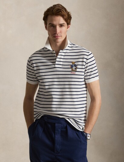 Polo Ralph Lauren Custom Slim Fit Polo Bear Polo Shirt White XL Polo Ralph Lauren Custom Slim Fit Polo Bear Polo Shirt White XL