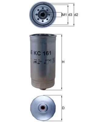 Drivstoffilter MAHLE ORIGINAL KC 161