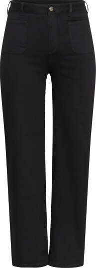 Kaffe Curve Kcbrookie Wide Full Lenght Jeans Black 50