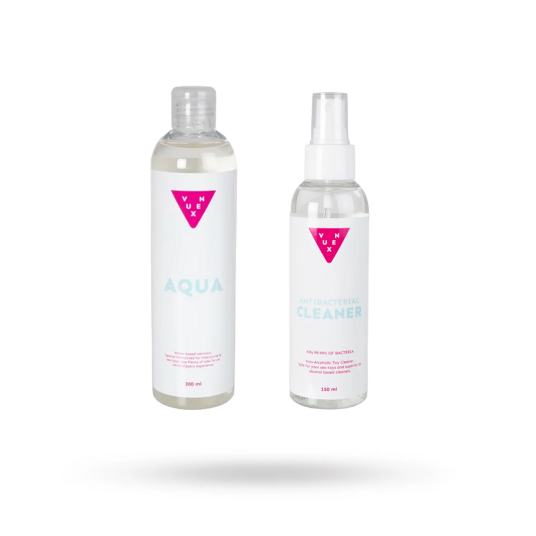 VUXEN AQUA GLIDEMIDDEL 300ML & TOY CLEANER 150ML