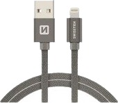 Swissten 71523202 1,2 M Usb A Lightning Hankjønn Hankjønn Grå