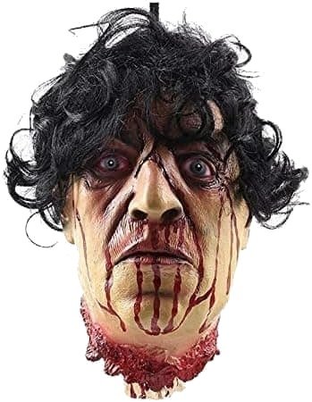 Halloween Blodig Avkuttet Hode i Lateks