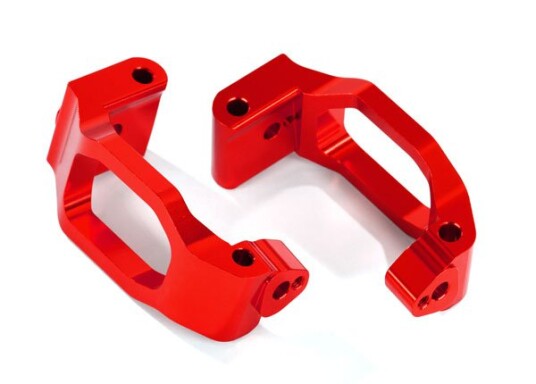 Traxxas 8932R Caster Blocks Alu Red Pair Maxx