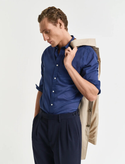 GANT Reg Sunfaded Voile Shirt - Blue - XXL GANT Reg Sunfaded Voile Shirt - Blue - XXL