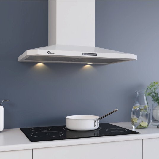 Thermex Decor 787 Vegghengt Kjøkkenvifte 70 cm Hvit med LED Belysning Thermex Decor 787 Vegghengt Kjøkkenvifte 70 cm Hvit med LED Belysning