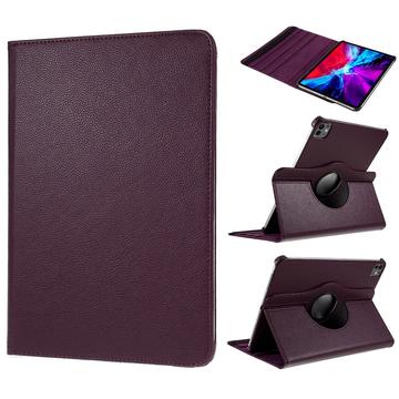 iPad Pro 11 (2024) 360 Roterende Folio-etui Mørklilla