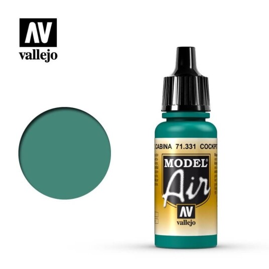 Vallejo Model Air Cockpit Emerald Green "Faded" 17ml (71.331)