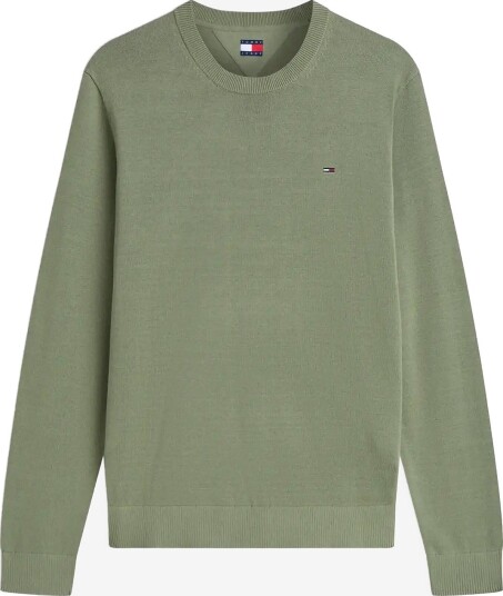 Tommy Jeans Tjm Slim Ess Light Sweater Ext SPRING OLIVE L