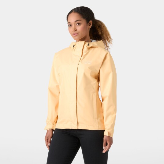 Helly Hansen Dame Seven J Pustende Regnjakke Gul L