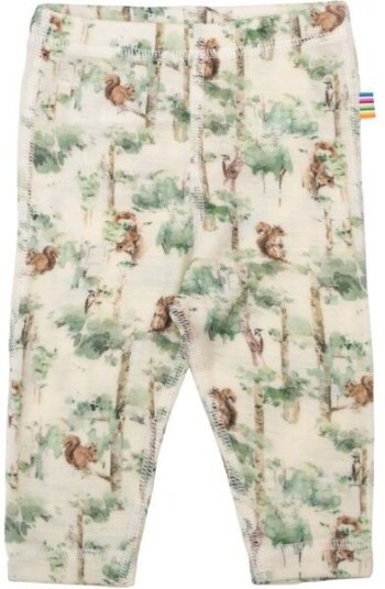 Joha Squirrel leggings i ull til baby og småbarn Off white
