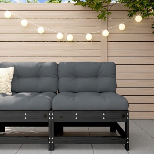 Hagemidtsofa svart heltre furu 825482