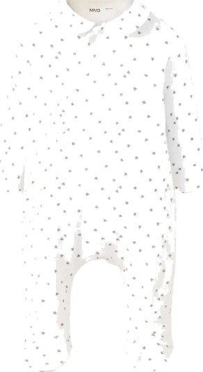 Mango Printed Long Pyjamas NATURAL WHITE 9 12M Mango Printed Long Pyjamas NATURAL WHITE 9 12M