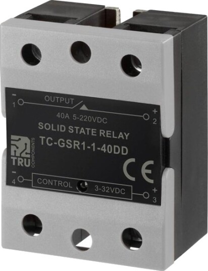 Tru Components Halvlederrelé Tc Gsr 1 40Dd 40 A Koblingsspenning Max.: 220 V/Dc Dc Kobling Tru Components Halvlederrelé Tc Gsr 1 40Dd 40 A Koblingsspenning Max.: 220 V/Dc Dc Kobling